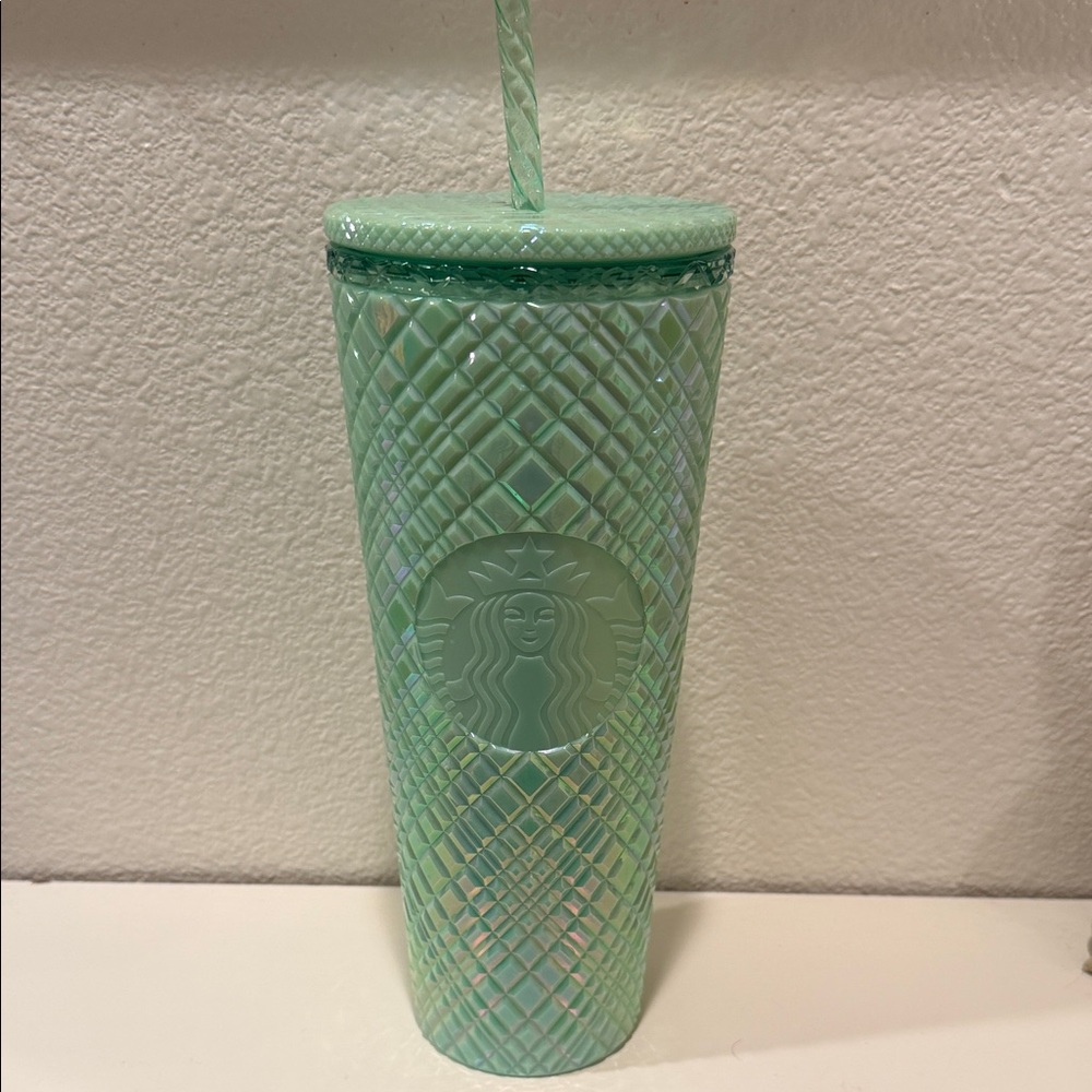 Starbucks Light Green Bling Tumbler